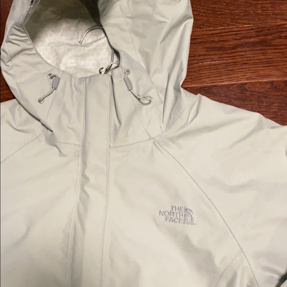 Northface Light Grey Rain Jacket - image 2